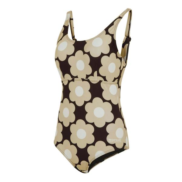 Regatta Womens/Ladies Orla Kiely Sixties Daisy One Piece Swimsuit - Black - 