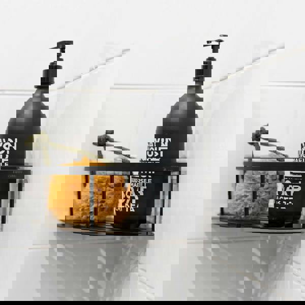 Smedbo Matt Black Corner Shower Basket