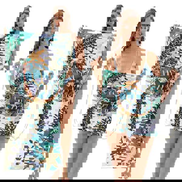 Leaper 2-in-1 Foldable Printed Bath Towel Backpack