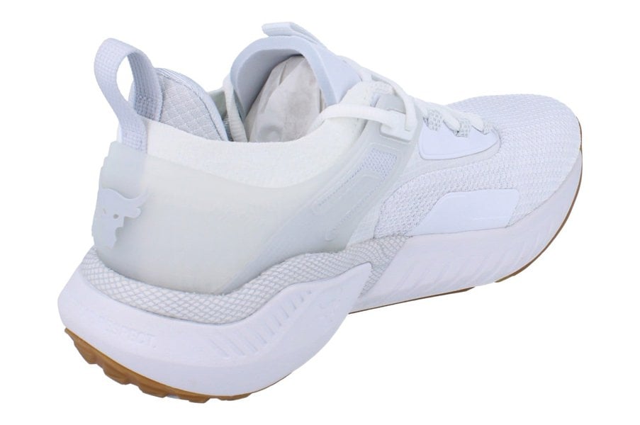 Under Armour UA Project Rock 5 Mens Trainers 3025435  102 - White White 102 - Photo 2