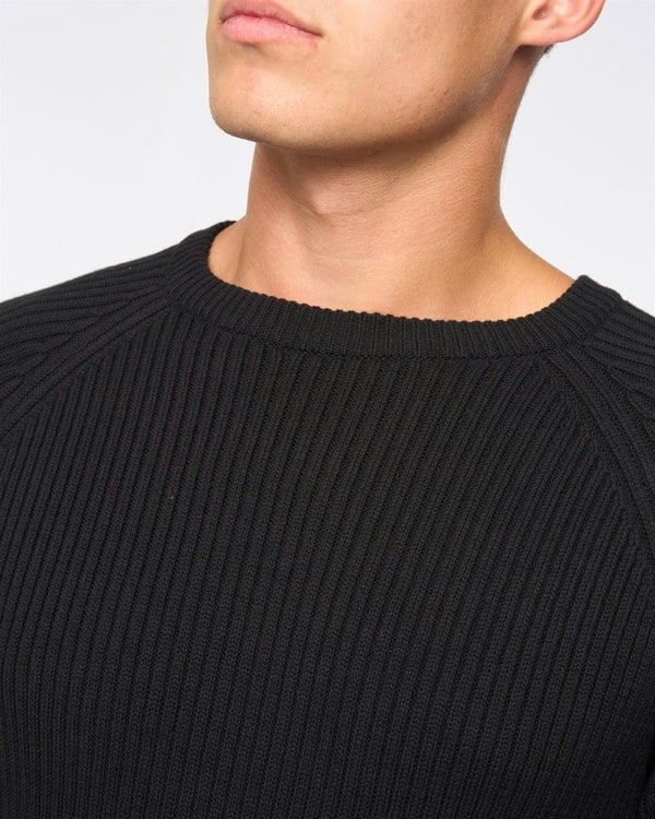 Crosshatch Kramtax Raglan Knit Black