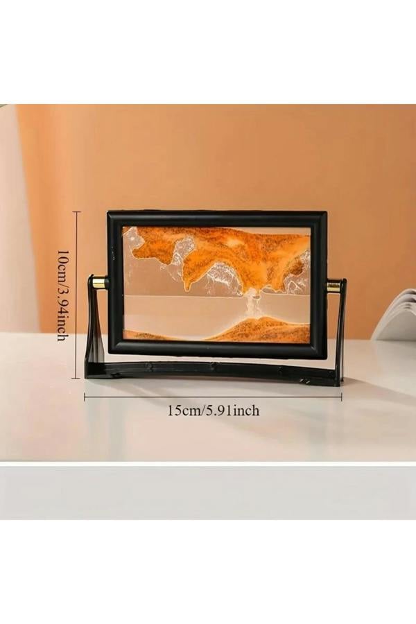 Dyzi 3D Moving Sand Art Frame Rotating Quicksand Desktop Decor