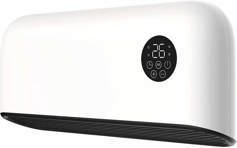 MYLEK Over Door Heater 2000W Wall Mounted Indoor Overdoor Hot Air Downflow Curtain White