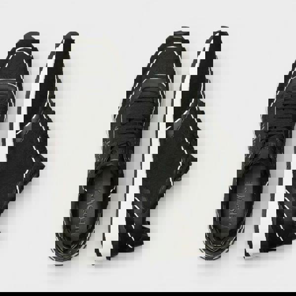 Versace Leather Mix Sneakers Black