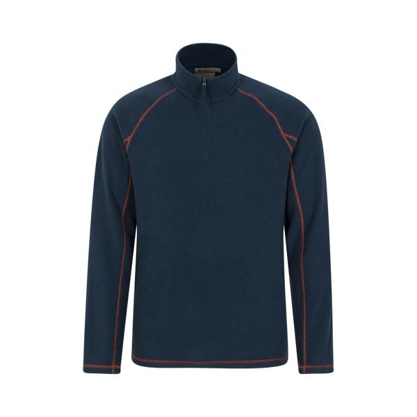Mountain Warehouse Mens Ashbourne II Half Zip Fleece Top - Navy - 