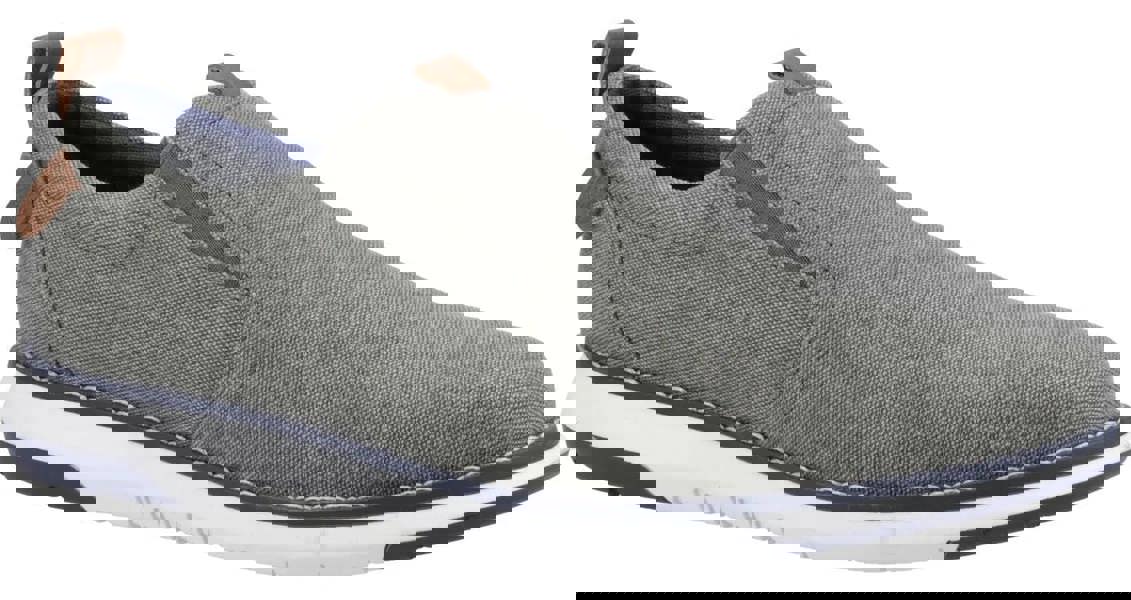 Hush Puppies Benny Mens Casual Slip On Smart Canvas Trainers Shoes