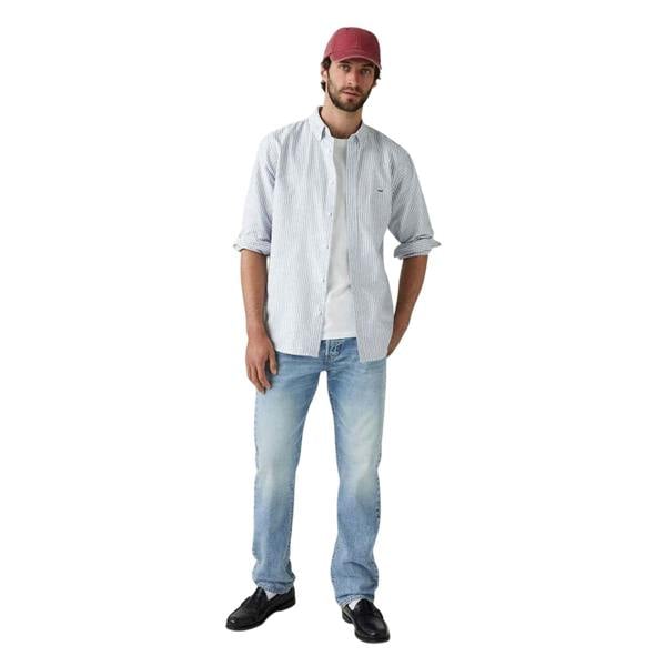 Levis Mens 501 Original Low On Sleep Cotton Denim Straight Leg Jeans - Blue - 