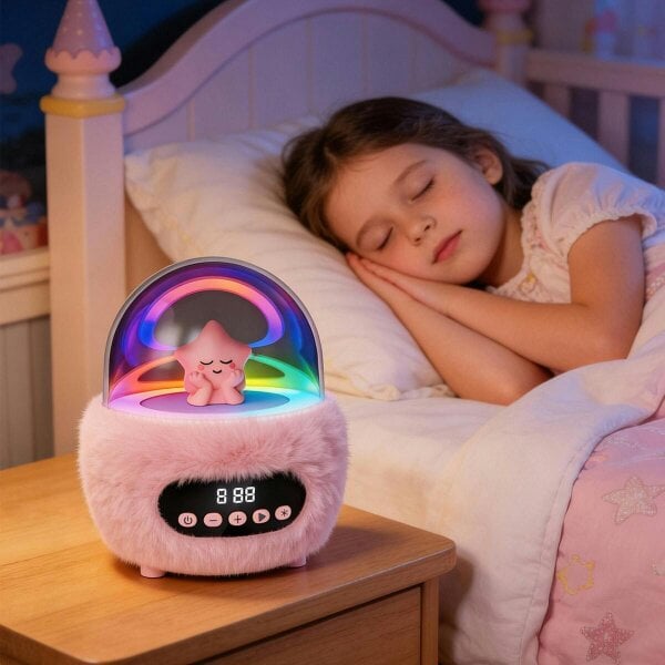 Obasyhig Cute Mini Speaker with Dual Wireless Mics