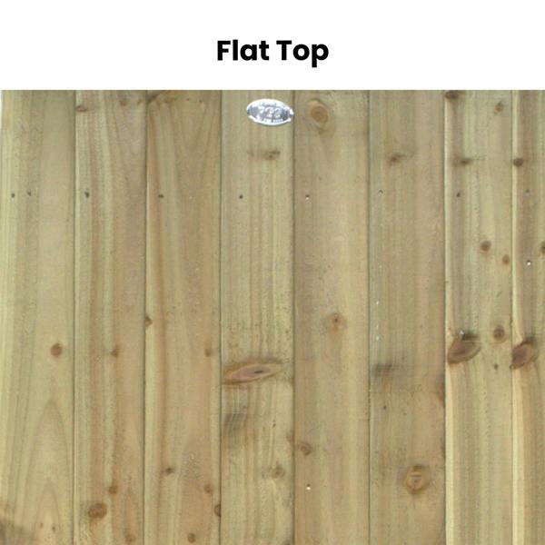 [rackhams variation] gate feather edge semi braced flat top [h.1800 x w.options] 5