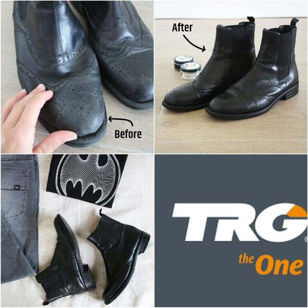 TRG Shoe Cream - Polish and Leather Care for Shoes, Boots and Footwear 50ml