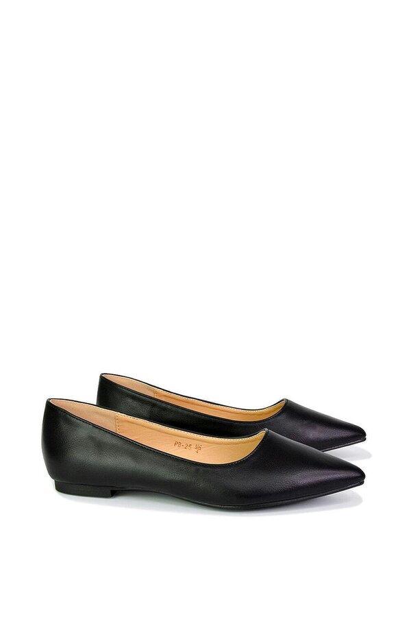 XY LONDON Pointed Toe Slip on Flat Ballerina Pump Shoes