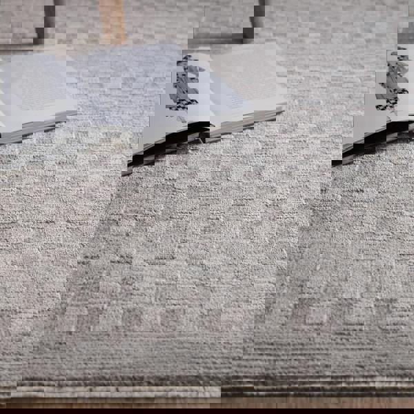 Asiatic Laurent LA02 Checkered Grey Rug