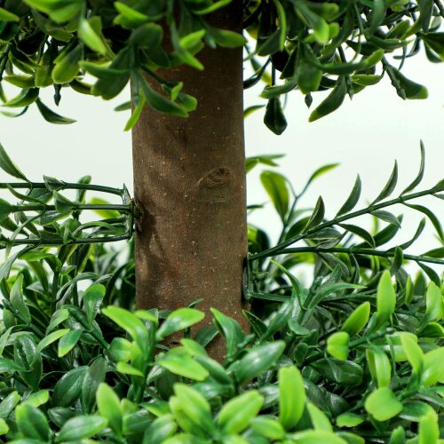 Wyld Haus Rafile Set Of 2 Artificial Boxwood Topiary Trees With Triple Ball Design H8 100cm