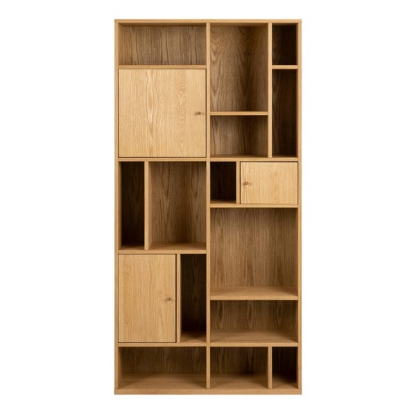 Furniture To Go Rangoon 3 Door Large Bookcase in Oak