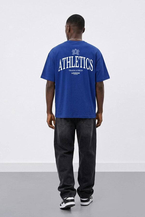 London Attitude Athletics Premium Graphic T-Shirt in White Print