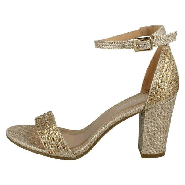 Anne Michelle Ladies Anne Michelle Diamante Sandals