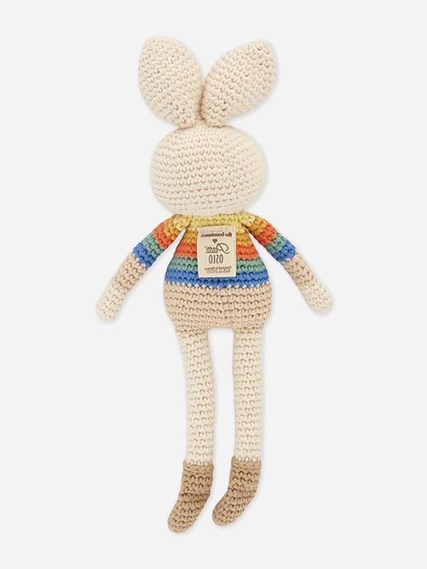 The Bonnie Mob Bonnie Bunny Crochet Toy - Rainbow stripe