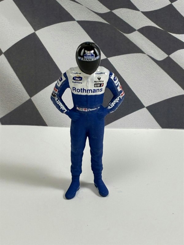 a toy figure with a helmet on it