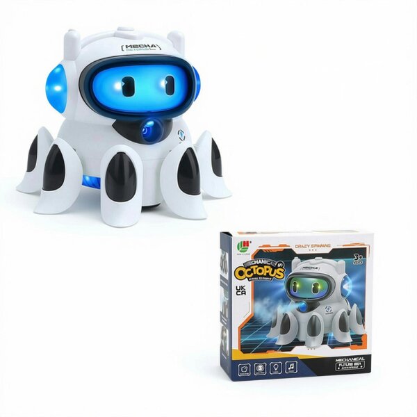 deAO Toys Children's Universal Wheel Toy Children's Crawling Training Toy - 3+ - bule white