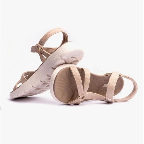 Skechers 141451/TPE GO WALK FLEX Slingback Sandals Sandals   in  Taupe