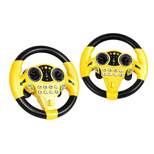 Dragodirect Steering Wheel Toy for Kids Interactive RolePlay with Sound Rotation