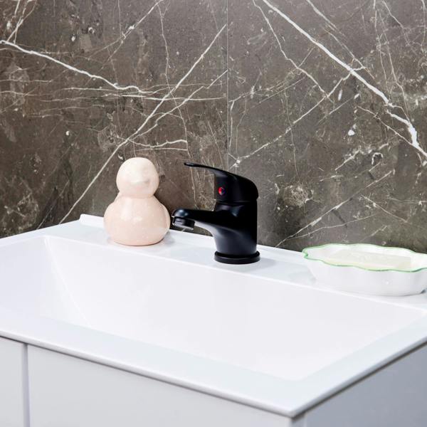 Flode Mien | Mono Basin Mixer Tap | Matt Black