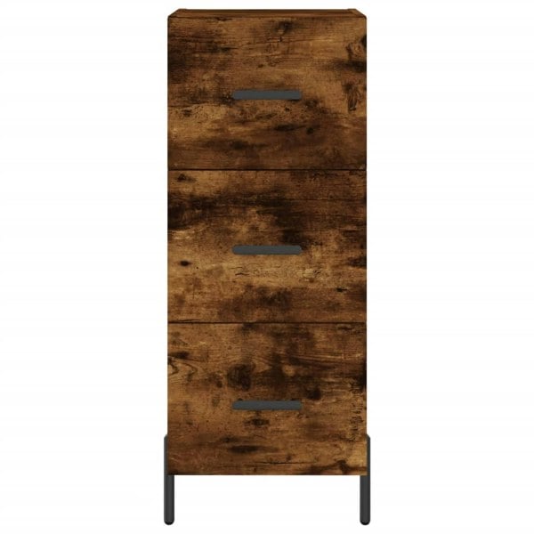 Berkfield Sideboard Smoked Oak 34.5x34x90 cm Engineered Wood
