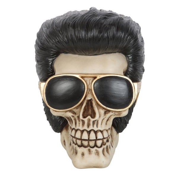 Serano Rockstar Skull Ornament with Sunglasses