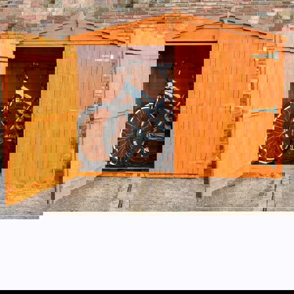 Shire Apex Bike Overlap Store no floor 7x3 - Best Shed