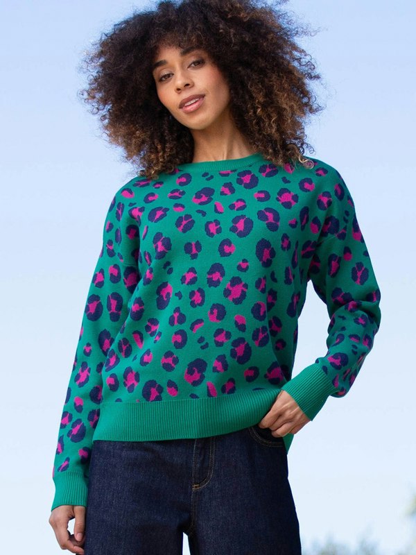 Kite Organic Piddletrenthide Knit Jumper Leopard