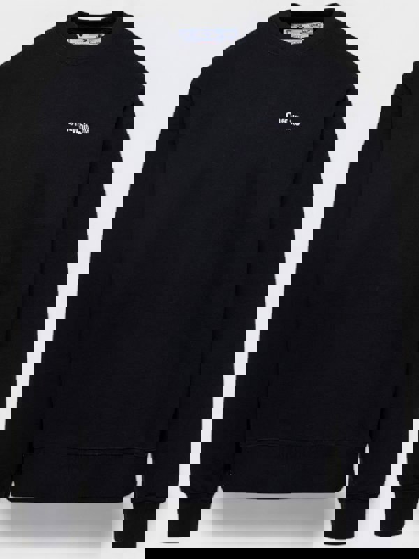 Off-White Logo Print Sweatshirt Black White