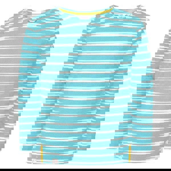 Lazy Jacks Girls Breton Top - Turquoise