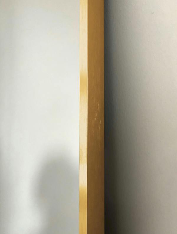 Downton Interiors Stunning Gold Arched Metal Frame Wall or Floor Standing Dressing Mirror 145cm x 45cm - Soho Collection