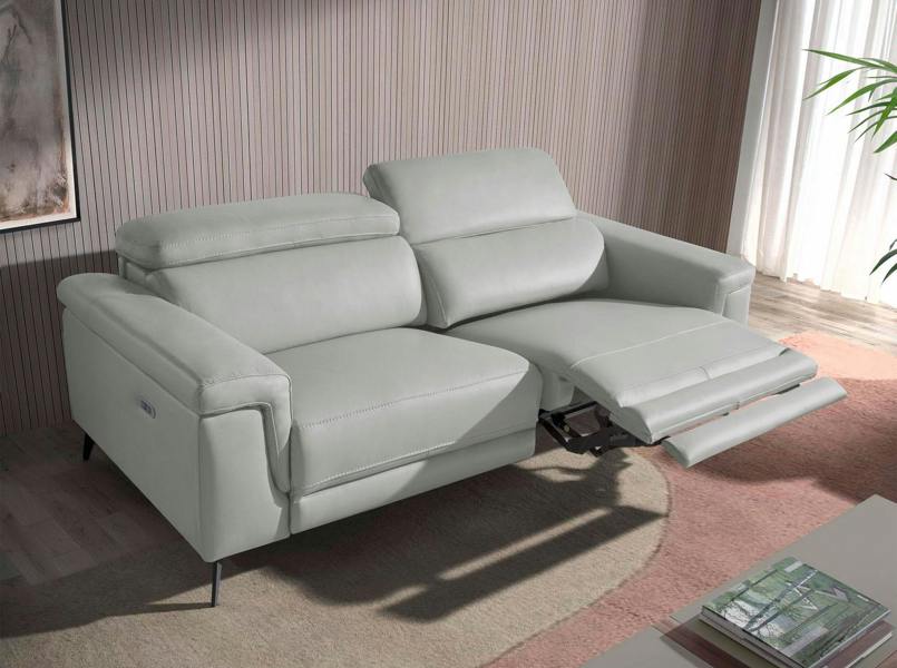 Angel Cerdá Relax sofa in grey leather 6107/6108
