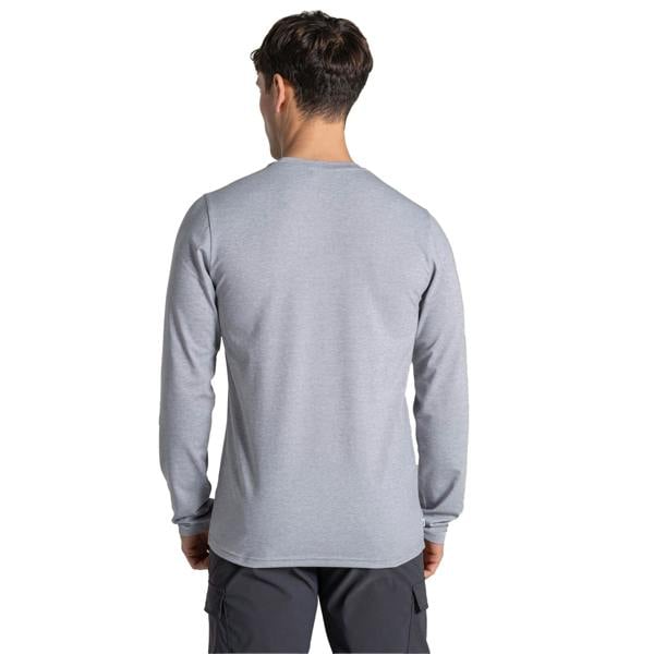 Craghoppers Mens Abel Nosilife Long-Sleeved T-Shirt - Soft Grey Marl - 