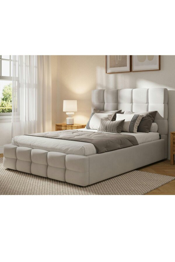 Groundlevel Maison Velvet Upholstered Bed Frame