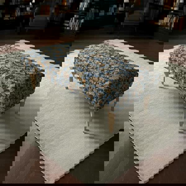 Bespoke Stitched Design Ottoman Footstool for Living Room - ISTOOLS