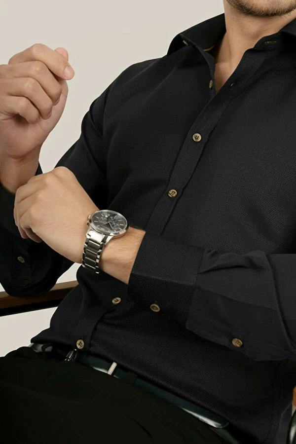 WOVCOR Button-Down Slim Fit Men’s Shirt