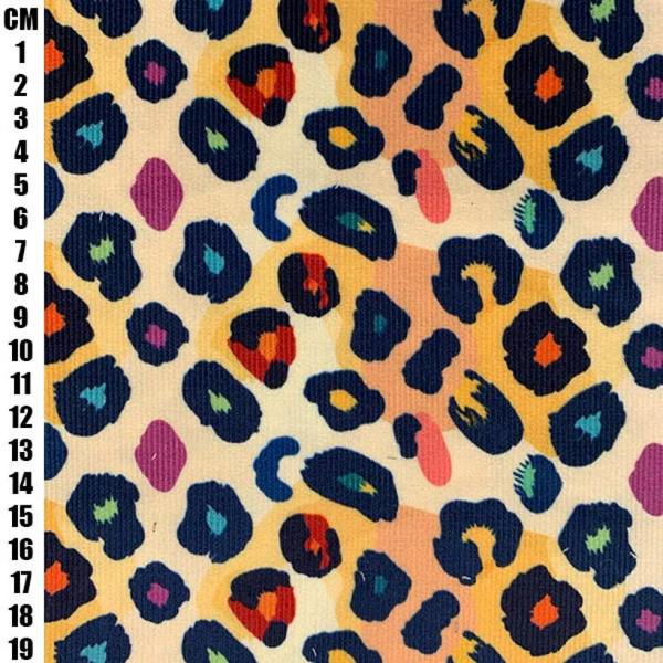Minerva Multicoloured Printed Cotton Needlecord Dressmaking Fabric per metre, 145cm / 57" Wide