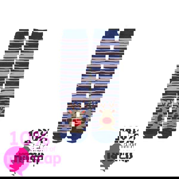 Miss Sparrow 1 Pack Ladies Novelty Festive Christmas Bamboo Socks