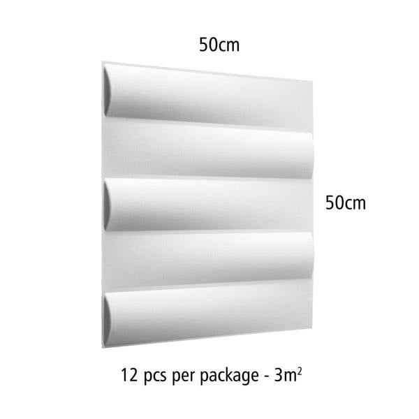 WALPLUS W3DP0016 - GA-WA23 Jayden Eco Friendly 3D Wall Panels Decorative Tiles - 50x50 cm - 12 Boards (for 3 sqm2)