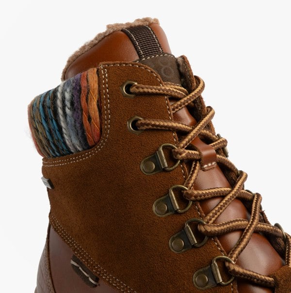 Josef Seibel WYNTER 02 Womens Waterproof Lace Up Boots Brandy