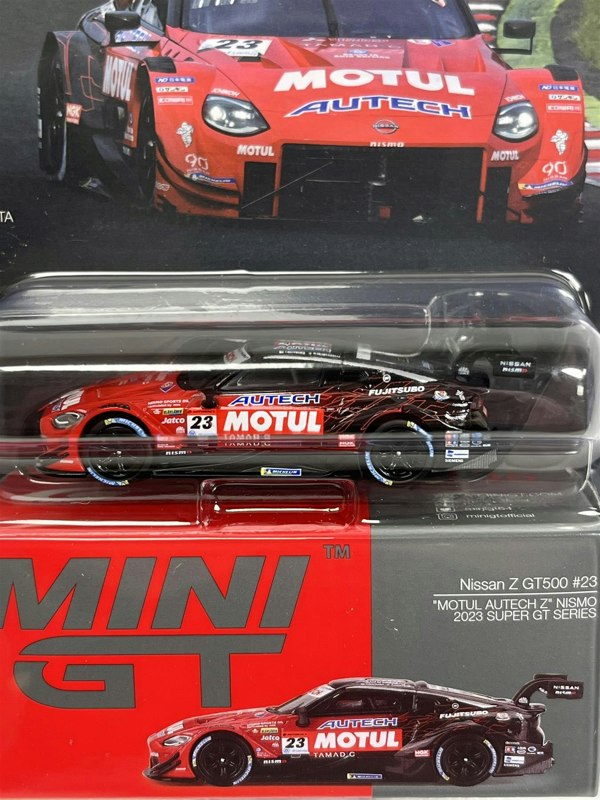 Mini GT Nissan Z GT500 #23 Motul Autech Z Nismo 2023 Super GT Series 1:64 Mini GT MGT00756L