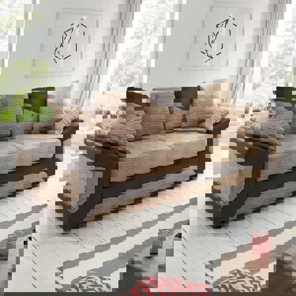 Dino Mixed Fabric 3 Seater Sofa - 2