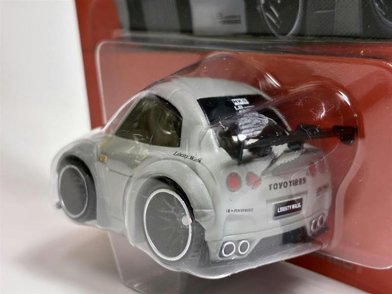 MCSlots Nissan GT-R R35 LB Works Type 1 Rear Wing 1 Matte Grey Qube Carz 6cm QZ00201BL