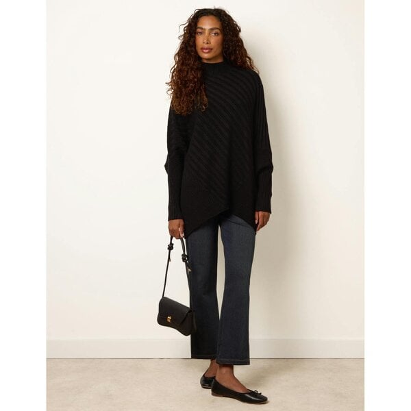 Blue Vanilla Poncho-Style Jumper