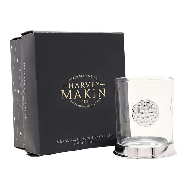 Harvey Makin Whisky Glass - Golf