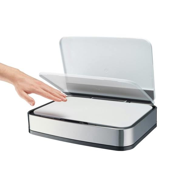 Cooks Professional Sensor Recycling Bin Lid for 75L | White / Silver