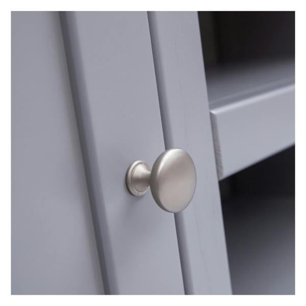Cabinet Bits Rocca Grey 2 Door TV Cabinet Chrome Knob