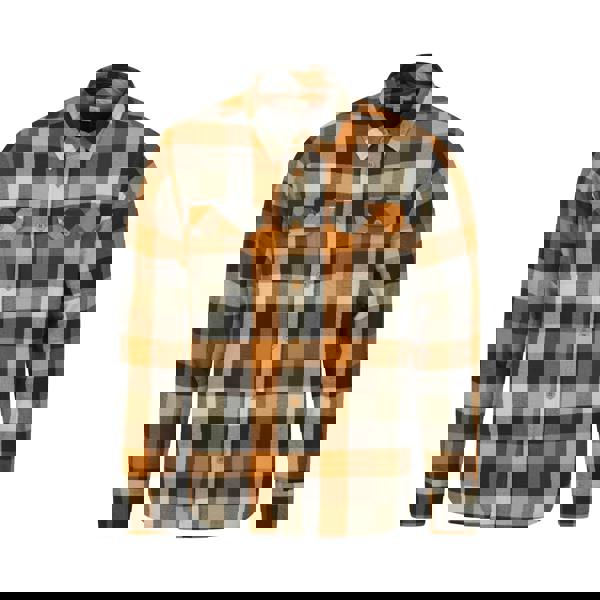 Mountain Warehouse Mens Trace Flannel Long-Sleeved Shirt - Rust